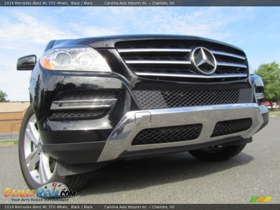 2014 Mercedes-Benz ML 350 4Matic Black / Black Photo #2