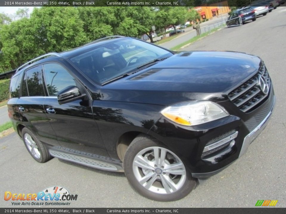 2014 Mercedes-Benz ML 350 4Matic Black / Black Photo #3