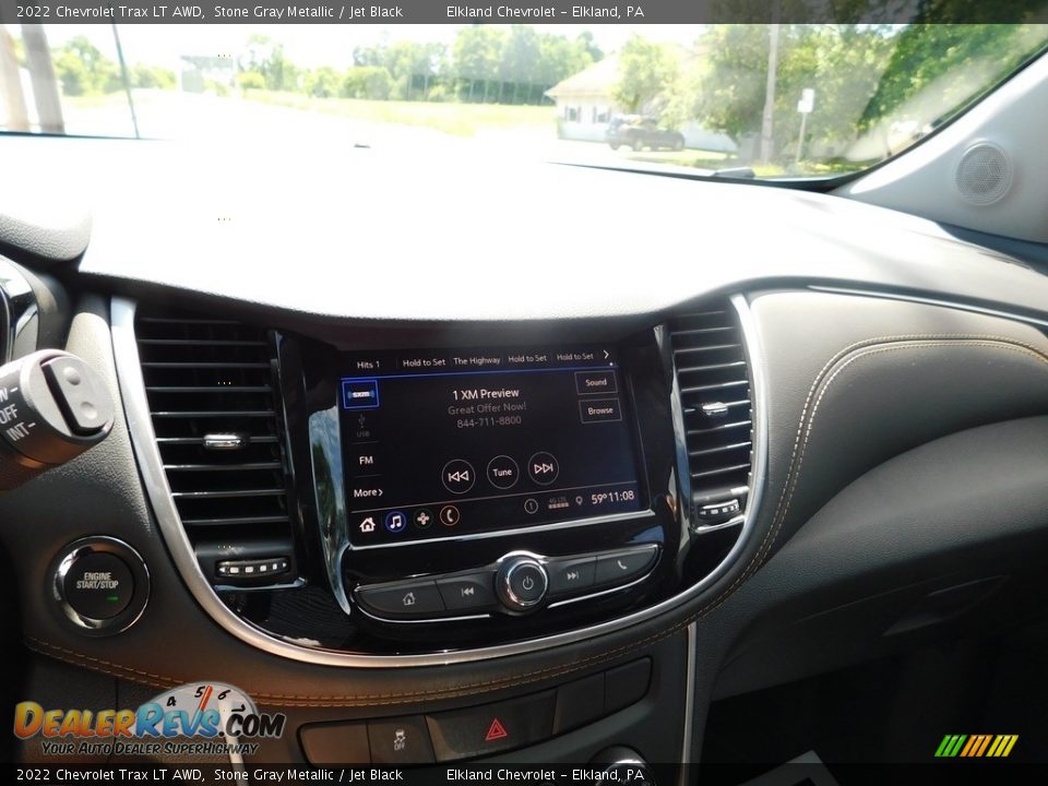 2022 Chevrolet Trax LT AWD Stone Gray Metallic / Jet Black Photo #23