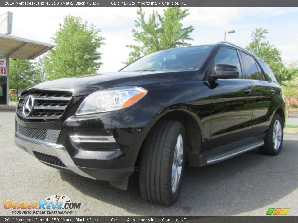 2014 Mercedes-Benz ML 350 4Matic Black / Black Photo #6