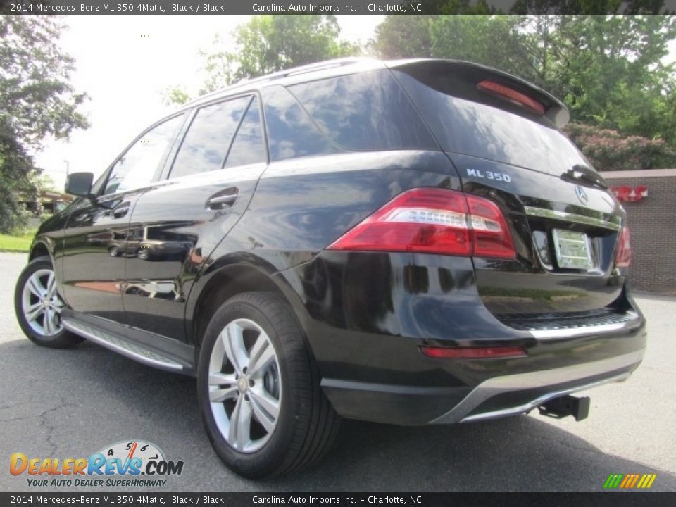 2014 Mercedes-Benz ML 350 4Matic Black / Black Photo #10