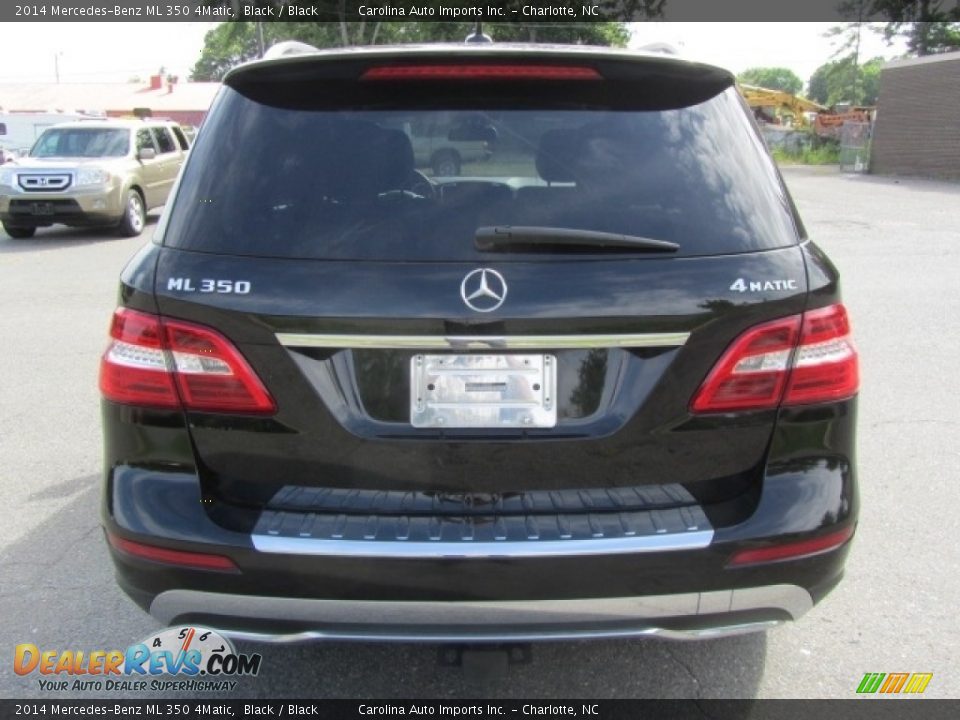 2014 Mercedes-Benz ML 350 4Matic Black / Black Photo #11