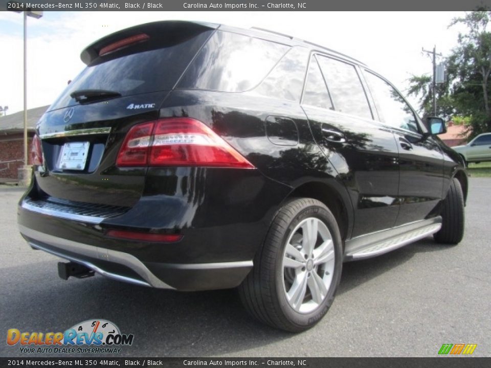 2014 Mercedes-Benz ML 350 4Matic Black / Black Photo #12