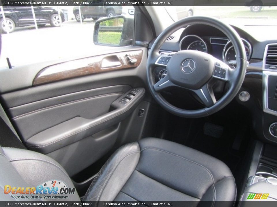 2014 Mercedes-Benz ML 350 4Matic Black / Black Photo #14