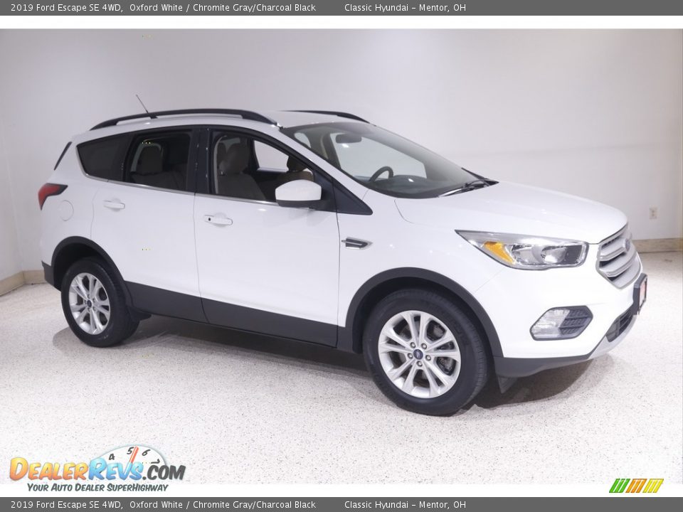 2019 Ford Escape SE 4WD Oxford White / Chromite Gray/Charcoal Black Photo #1