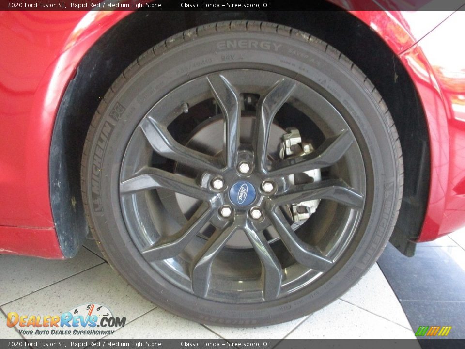 2020 Ford Fusion SE Rapid Red / Medium Light Stone Photo #5