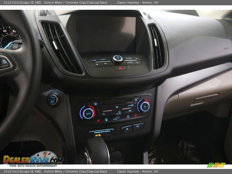 2019 Ford Escape SE 4WD Oxford White / Chromite Gray/Charcoal Black Photo #9