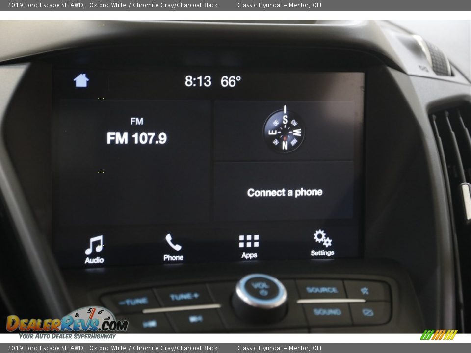 2019 Ford Escape SE 4WD Oxford White / Chromite Gray/Charcoal Black Photo #10