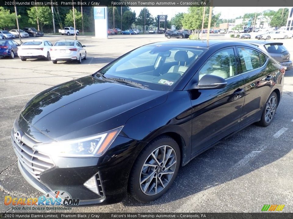 2020 Hyundai Elantra Limited Phantom Black / Gray Photo #1