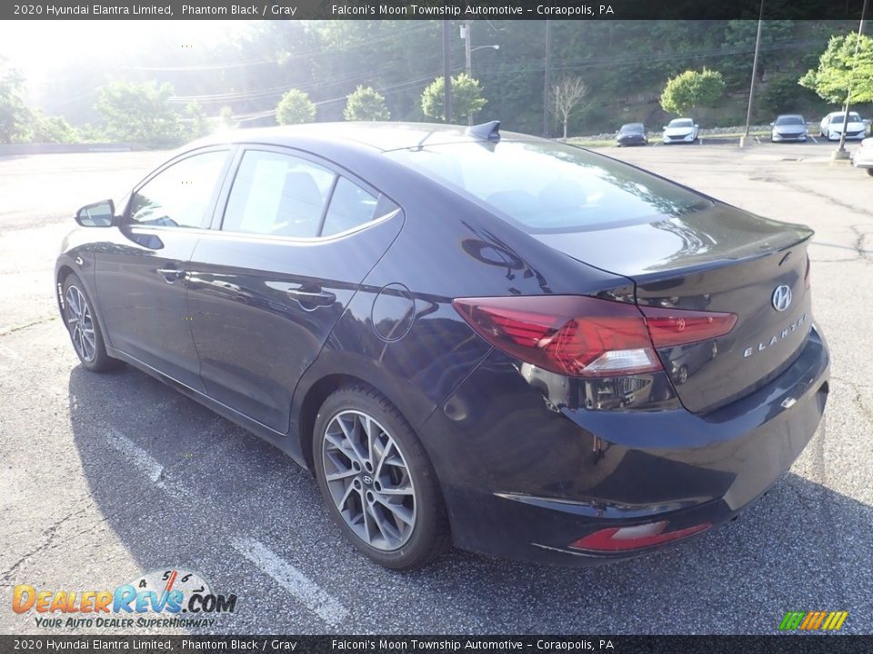 2020 Hyundai Elantra Limited Phantom Black / Gray Photo #2