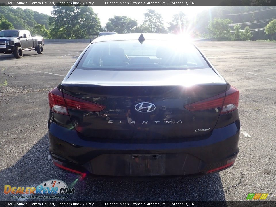 2020 Hyundai Elantra Limited Phantom Black / Gray Photo #3