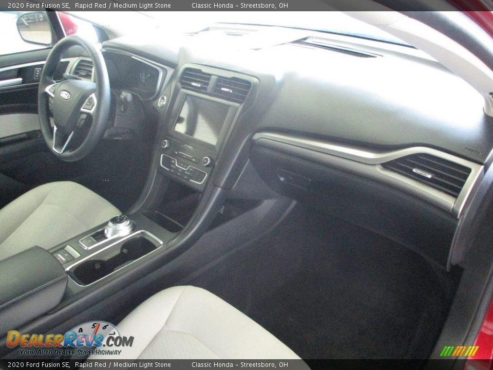 2020 Ford Fusion SE Rapid Red / Medium Light Stone Photo #16