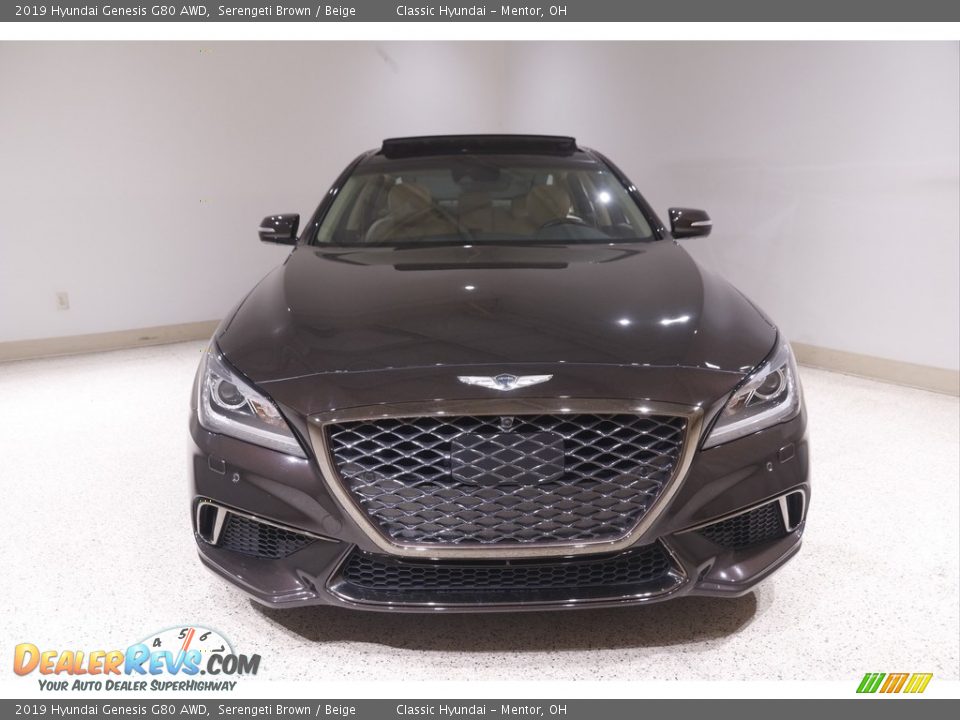 2019 Hyundai Genesis G80 AWD Serengeti Brown / Beige Photo #2