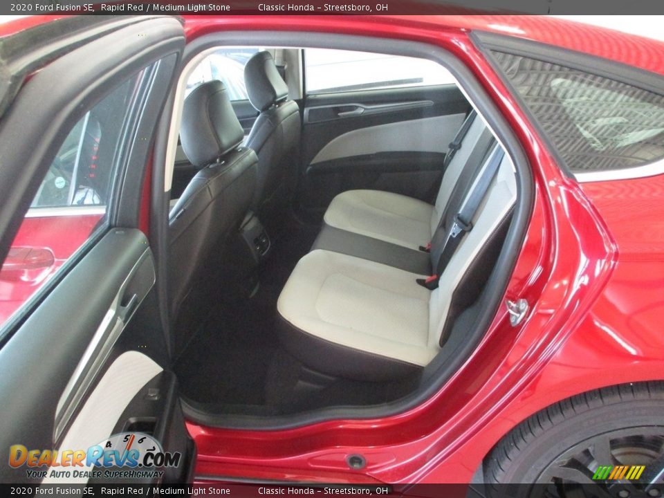 2020 Ford Fusion SE Rapid Red / Medium Light Stone Photo #21