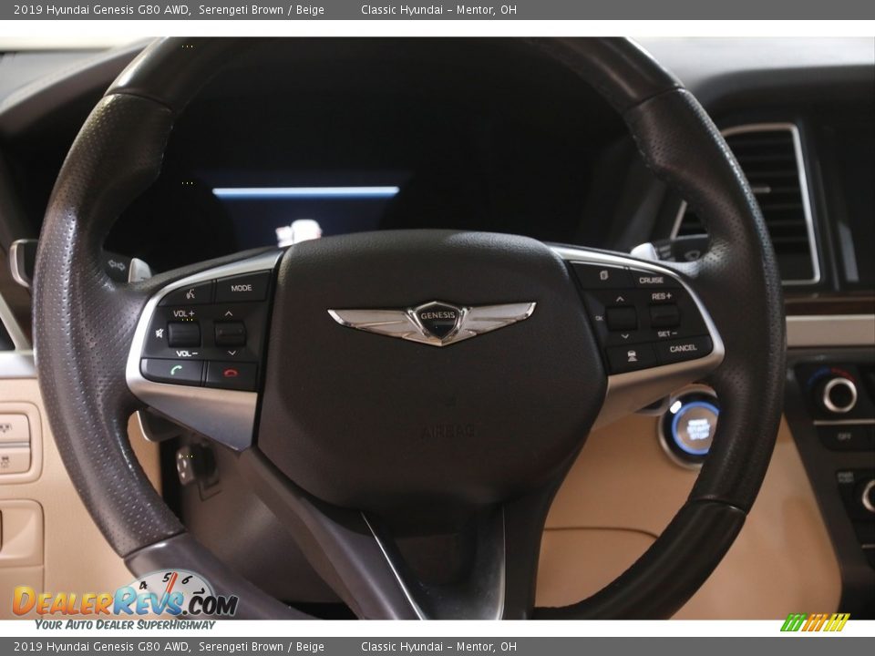 2019 Hyundai Genesis G80 AWD Steering Wheel Photo #7