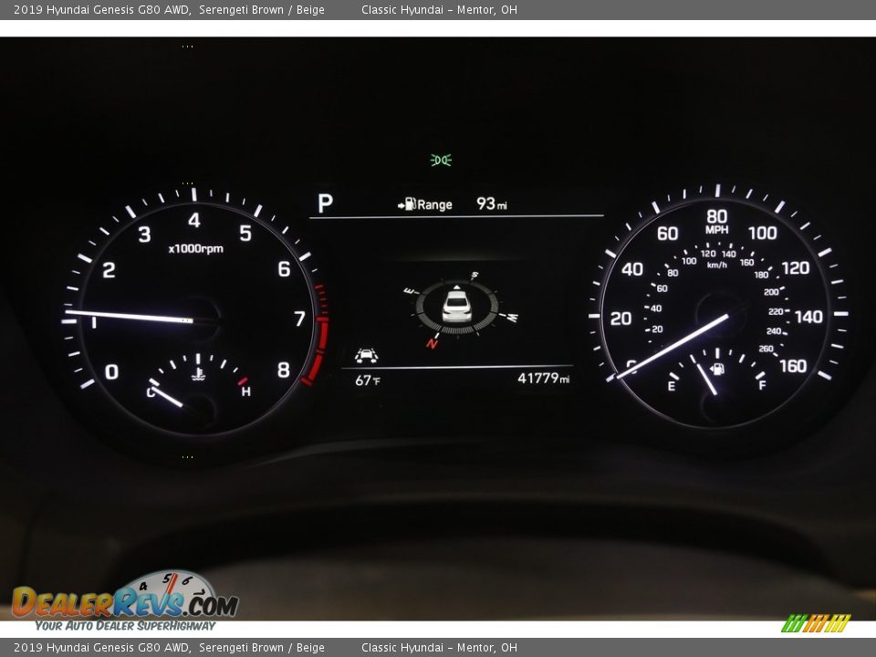 2019 Hyundai Genesis G80 AWD Gauges Photo #8
