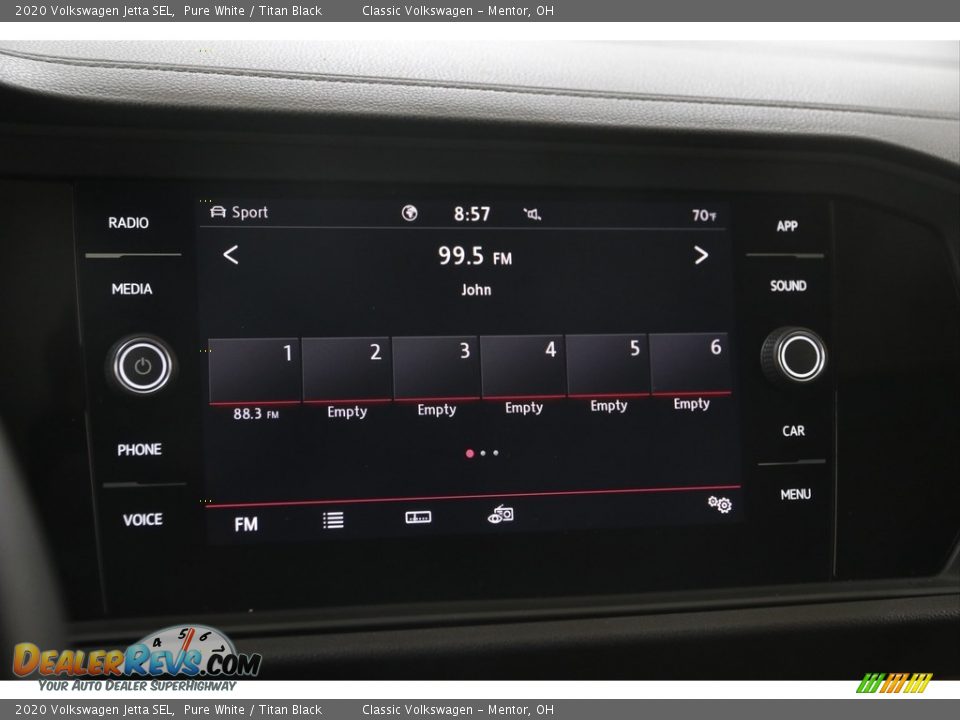 2020 Volkswagen Jetta SEL Pure White / Titan Black Photo #10