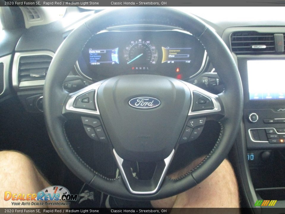 2020 Ford Fusion SE Rapid Red / Medium Light Stone Photo #29