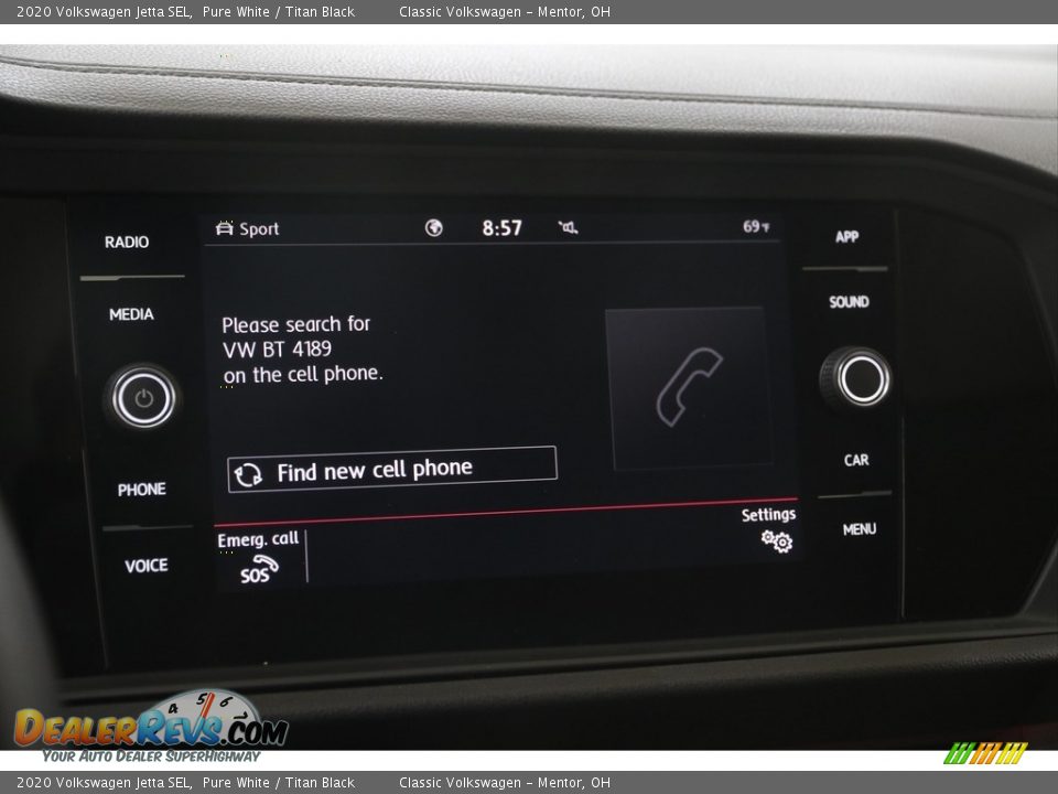 2020 Volkswagen Jetta SEL Pure White / Titan Black Photo #11