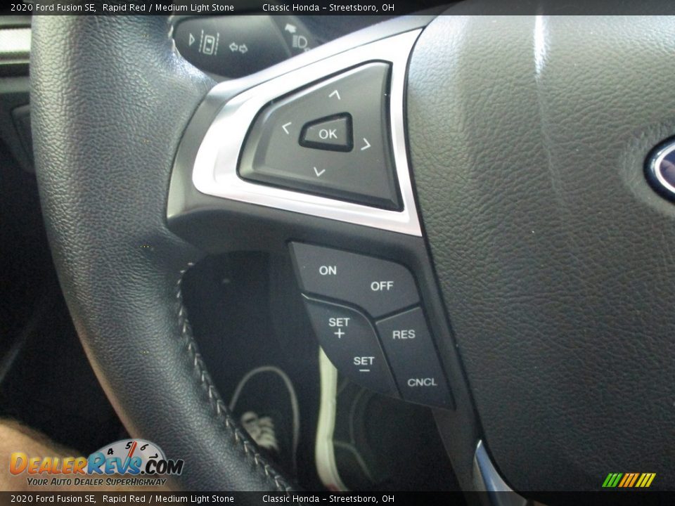 2020 Ford Fusion SE Rapid Red / Medium Light Stone Photo #31
