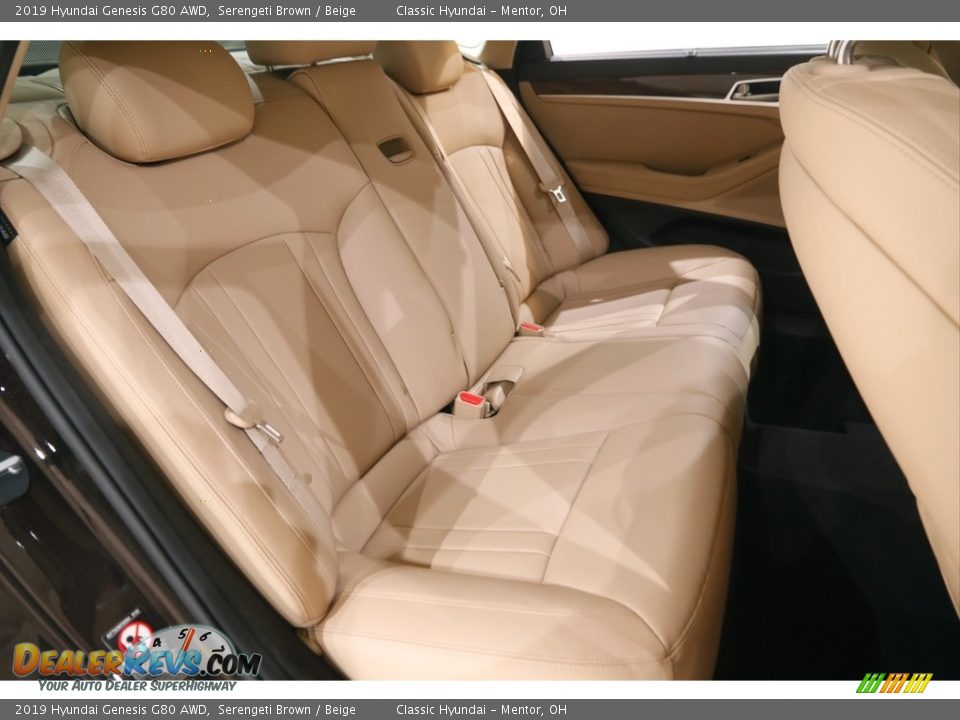 Rear Seat of 2019 Hyundai Genesis G80 AWD Photo #17