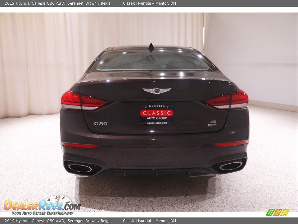 2019 Hyundai Genesis G80 AWD Serengeti Brown / Beige Photo #19