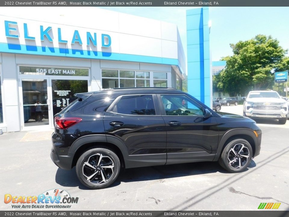 2022 Chevrolet TrailBlazer RS AWD Mosaic Black Metallic / Jet Black w/Red Accents Photo #2