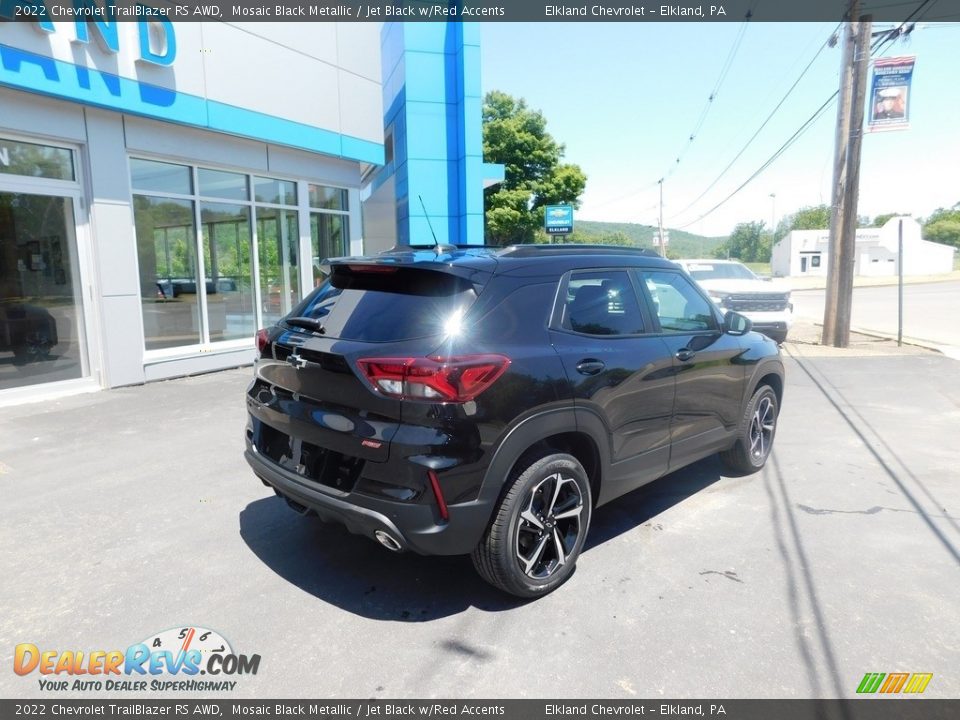 2022 Chevrolet TrailBlazer RS AWD Mosaic Black Metallic / Jet Black w/Red Accents Photo #3