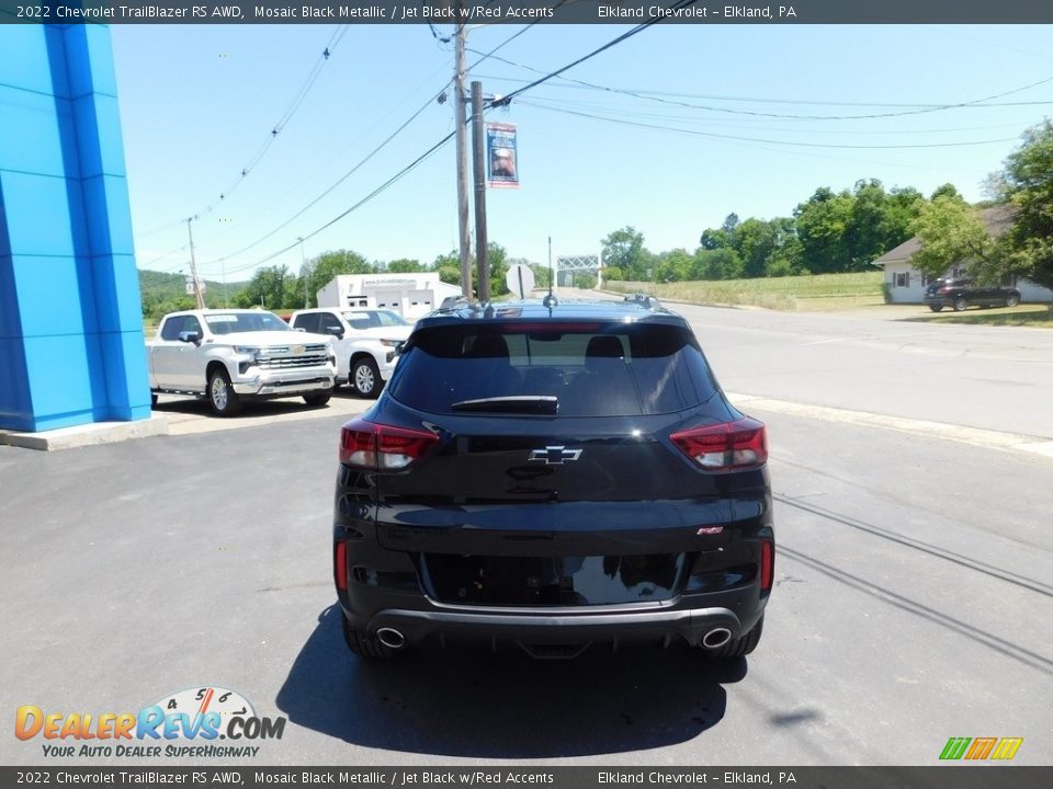 2022 Chevrolet TrailBlazer RS AWD Mosaic Black Metallic / Jet Black w/Red Accents Photo #4