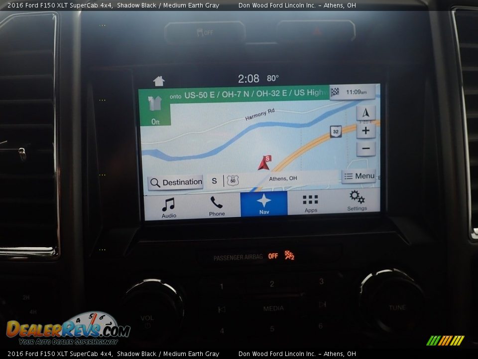 2016 Ford F150 XLT SuperCab 4x4 Shadow Black / Medium Earth Gray Photo #2