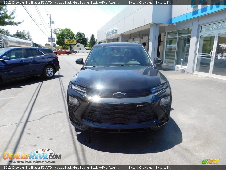 2022 Chevrolet TrailBlazer RS AWD Mosaic Black Metallic / Jet Black w/Red Accents Photo #8