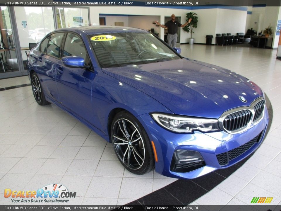 2019 BMW 3 Series 330i xDrive Sedan Mediterranean Blue Metallic / Black Photo #3