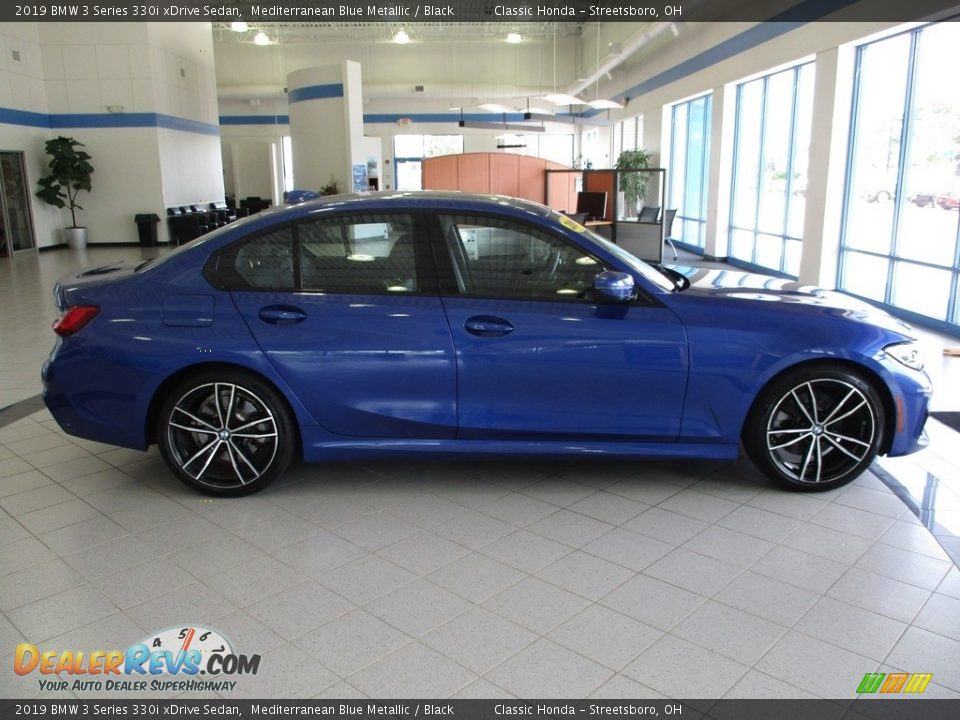 2019 BMW 3 Series 330i xDrive Sedan Mediterranean Blue Metallic / Black Photo #4