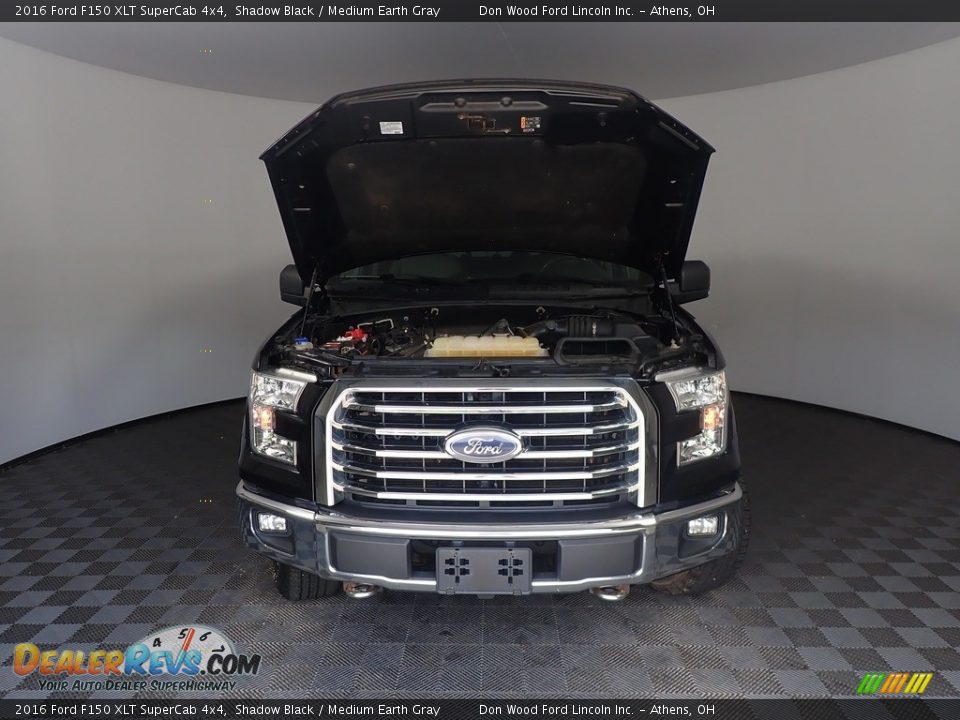 2016 Ford F150 XLT SuperCab 4x4 Shadow Black / Medium Earth Gray Photo #7