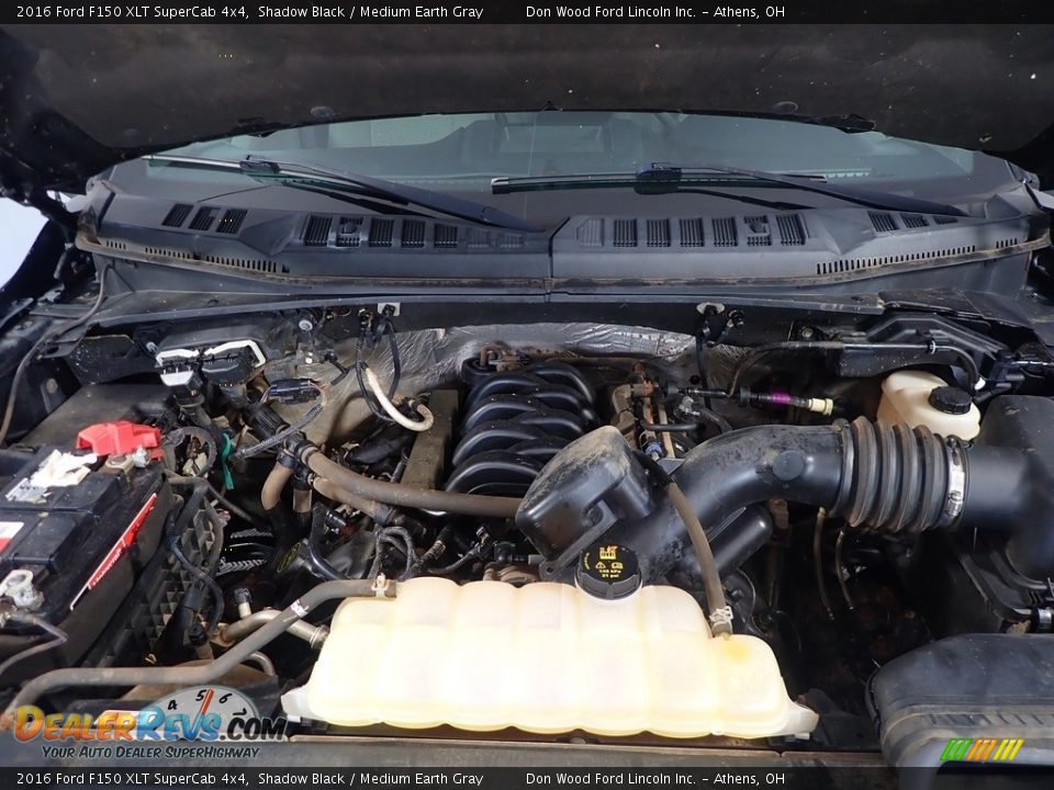 2016 Ford F150 XLT SuperCab 4x4 Shadow Black / Medium Earth Gray Photo #8