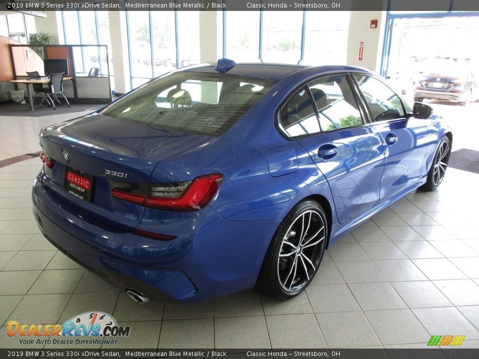 2019 BMW 3 Series 330i xDrive Sedan Mediterranean Blue Metallic / Black Photo #7