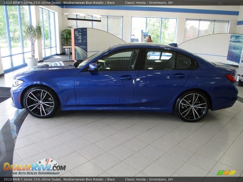 2019 BMW 3 Series 330i xDrive Sedan Mediterranean Blue Metallic / Black Photo #10