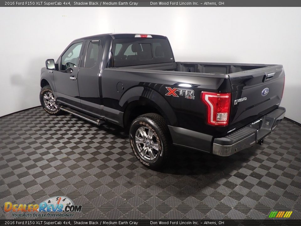 2016 Ford F150 XLT SuperCab 4x4 Shadow Black / Medium Earth Gray Photo #13