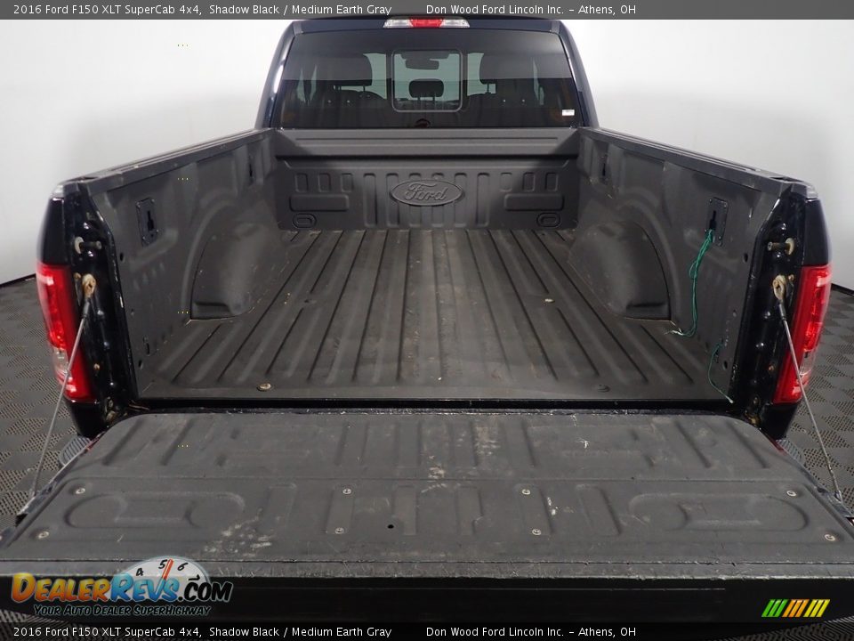 2016 Ford F150 XLT SuperCab 4x4 Shadow Black / Medium Earth Gray Photo #15