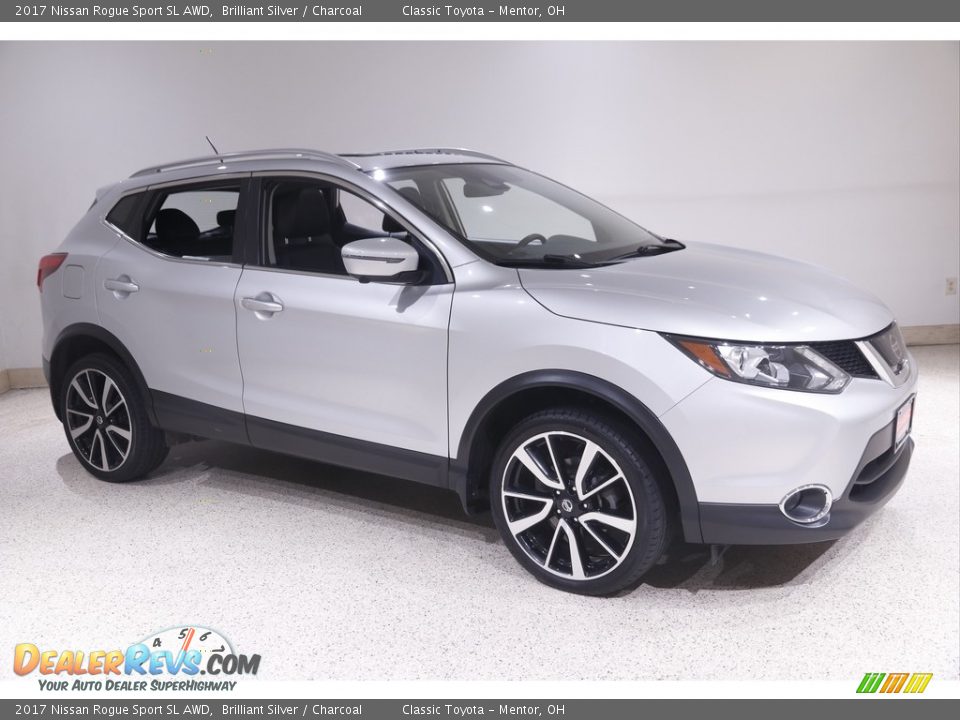 2017 Nissan Rogue Sport SL AWD Brilliant Silver / Charcoal Photo #1