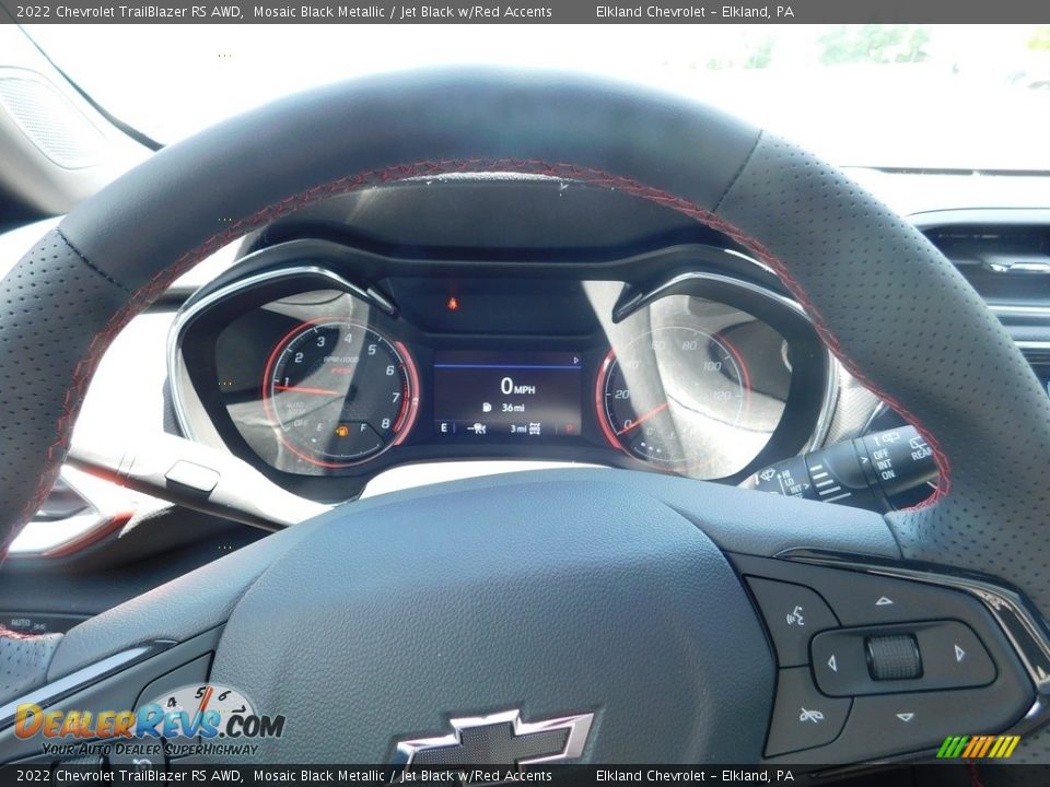 2022 Chevrolet TrailBlazer RS AWD Mosaic Black Metallic / Jet Black w/Red Accents Photo #25