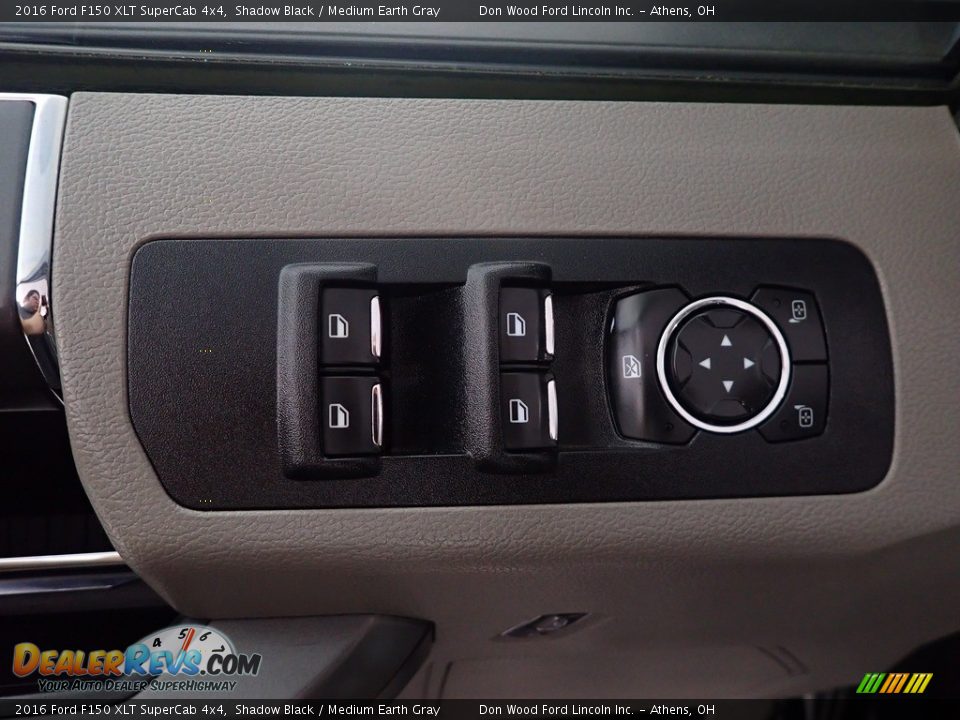 2016 Ford F150 XLT SuperCab 4x4 Shadow Black / Medium Earth Gray Photo #22