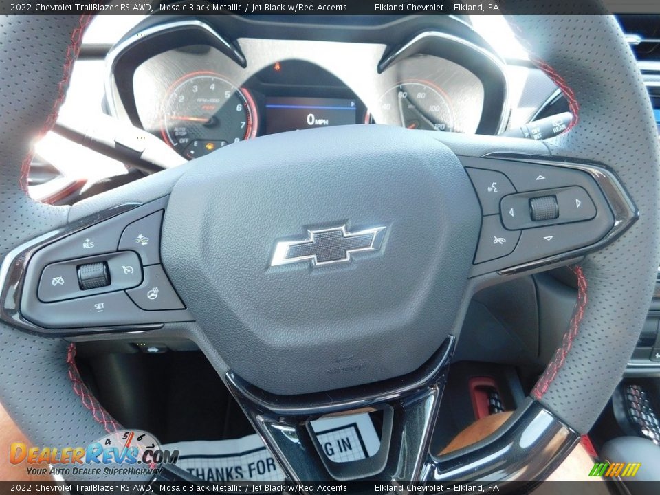 2022 Chevrolet TrailBlazer RS AWD Mosaic Black Metallic / Jet Black w/Red Accents Photo #26