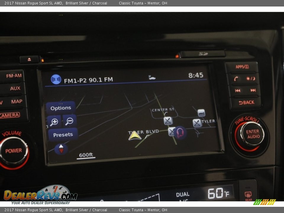 2017 Nissan Rogue Sport SL AWD Brilliant Silver / Charcoal Photo #10