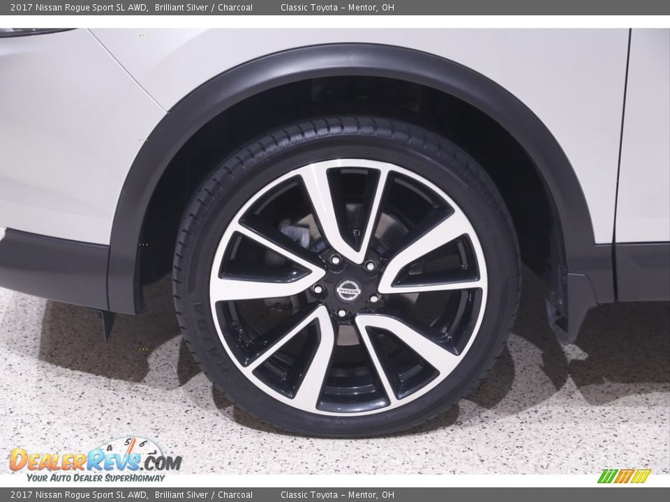 2017 Nissan Rogue Sport SL AWD Brilliant Silver / Charcoal Photo #21