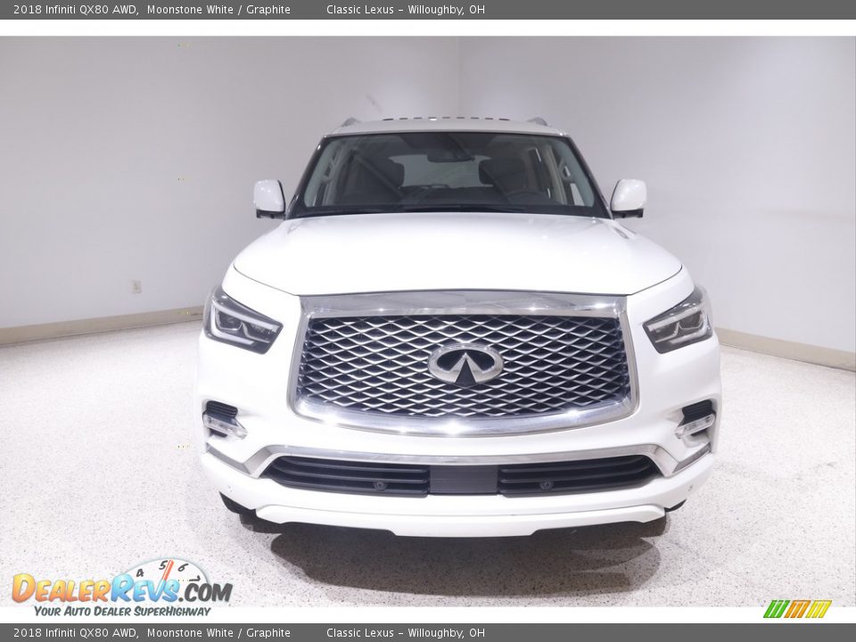 2018 Infiniti QX80 AWD Moonstone White / Graphite Photo #2