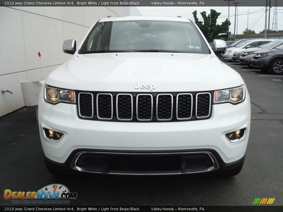 2019 Jeep Grand Cherokee Limited 4x4 Bright White / Light Frost Beige/Black Photo #5