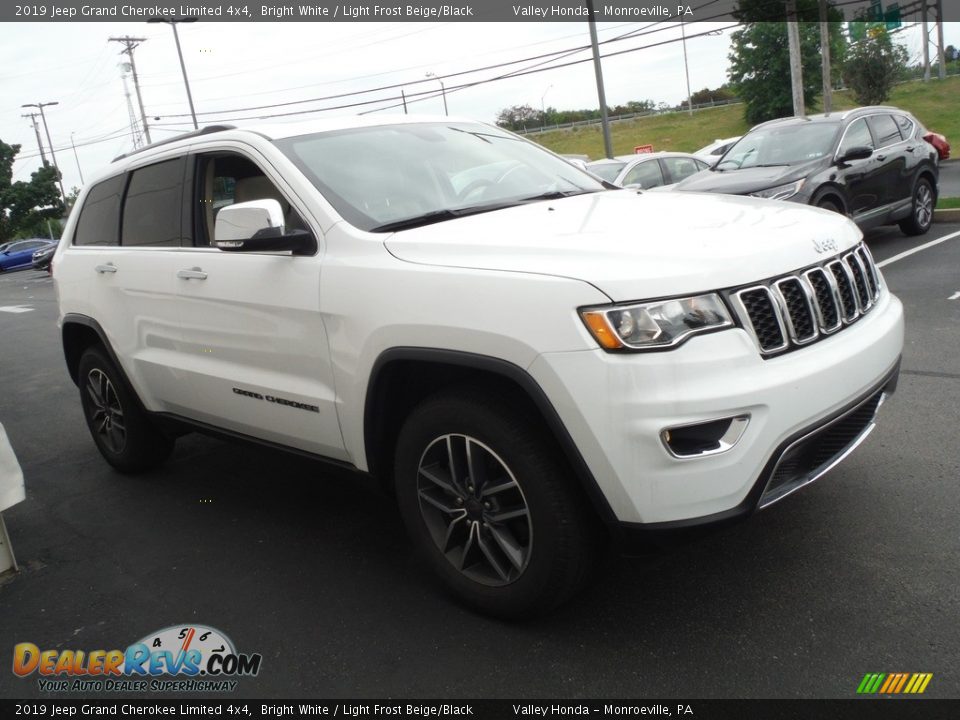 2019 Jeep Grand Cherokee Limited 4x4 Bright White / Light Frost Beige/Black Photo #6