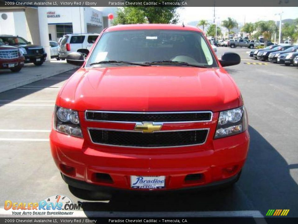 2009 Chevrolet Avalanche LS Victory Red / Ebony Photo #6