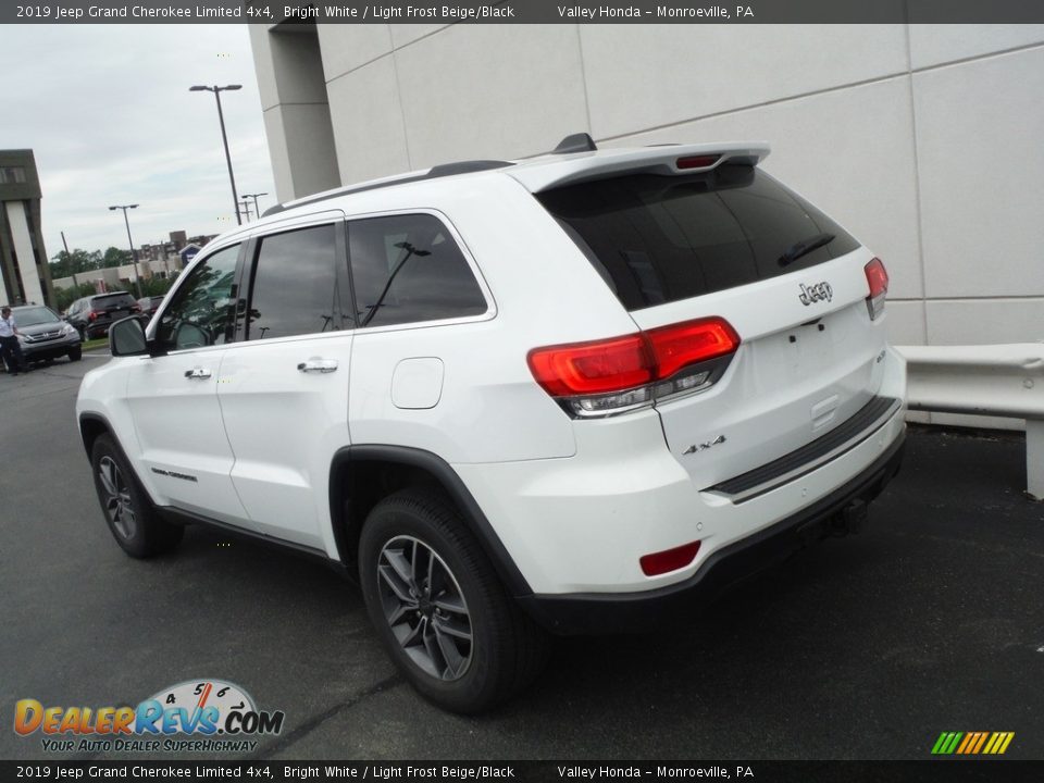 2019 Jeep Grand Cherokee Limited 4x4 Bright White / Light Frost Beige/Black Photo #8